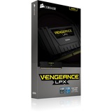 Corsair 16 GB DDR4-3600 Kit werkgeheugen Zwart, CMK16GX4M2D3600C18, Vengeance LPX, XMP