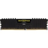 Corsair 8 GB DDR4-2400 (1x 8 GB) werkgeheugen Zwart, CMK8GX4M1A2400C16, Vengeance LPX, XMP