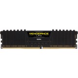 Corsair 8 GB DDR4-2400 werkgeheugen Zwart, CMK8GX4M1A2400C16, Vengeance LPX, XMP