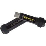 Corsair Flash Survivor Stealth 128 GB  usb-stick Zwart, CMFSS3B-128GB, USB 3.0