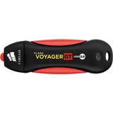 Corsair Flash Voyager GT USB 3.0 128 GB usb-stick Zwart/rood, CMFVYGT3C-128GB