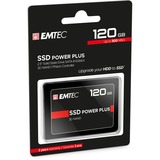 Emtec X150 Power Plus, 120 GB SSD Zwart, ECSSD120GX150, SATA/600, 3D NAND
