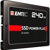 Emtec X150 Power Plus, 240 GB SSD Zwart, ECSSD240GX150, SATA/600, 3D NAND