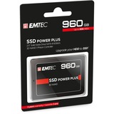 Emtec X150 Power Plus, 960 GB SSD Zwart, ECSSD960GX150, SATA/600, 3D NAND