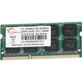 G.Skill 4 GB DDR3-1333 laptopgeheugen Voor MacBook Pro/iMac, Retail