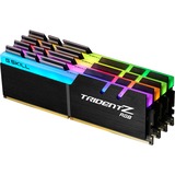 G.Skill 64 GB DDR4-3200 Quad-Kit werkgeheugen Zwart, F4-3200C16Q-64GTZR, Trident Z RGB, XMP