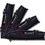 G.Skill 64 GB DDR4-3600 Quad-Kit werkgeheugen Zwart, F4-3600C18Q-64GVK, Ripjaws V, XMP
