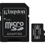 Kingston Canvas Select Plus microSD Card 32 GB - 2-pack geheugenkaart Zwart, 2 stuks, SDCS2/32GB-2P1A, Class 10 UHS-I A1, Incl. Adapter