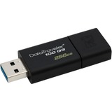 Kingston DataTraveler 100 G3 256 GB usb-stick Zwart, DT100G3/256GB, Lite retail