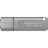 Kingston DataTraveler Locker+ G3 128 GB usb-stick Zilver, DTLPG3/128GB