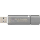 Kingston DataTraveler Locker+ G3 128 GB usb-stick Zilver, DTLPG3/128GB