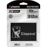 Kingston KC600 512 GB SSD Zwart, SKC600/512G, SATA 600