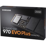 SAMSUNG 970 EVO Plus, 250 GB SSD Zwart, MZ-V7S250BW, PCIe Gen 3 x4, M.2 2280