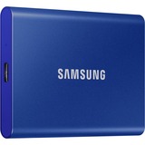 SAMSUNG Portable T7, 2 TB externe SSD blauw, MU-PC2T0H/WW, USB-A 3.2 (10 Gbit/s)