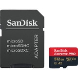 SanDisk Extreme Pro microSDXC 512 GB geheugenkaart SDSQXCZ-512G-GN6MA, Incl. adapter