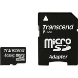 Transcend microSDHC Card 4 GB geheugenkaart Zwart, Class 10