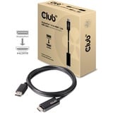 Club 3D DisplayPort 1.4 > HDMI 2.0b Active kabel Zwart, 2 meter