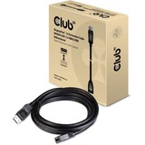 Club 3D DisplayPort 1.4 verlengkabel, 8K 60 Hz DSC 1.2 HBR3 HDR Bidirectionaal Zwart, 3 meter
