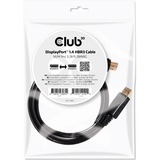 Club 3D Displayport 1.4 VESA Gecertificeerde kabel male-male Zwart, 1 meter, 8K 60Hz, 32.4Gbps