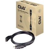 Club 3D HDMI 2.0 360° draaibare kabel Zwart, 2 meter, 4K