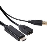 Club 3D HDMI > DisplayPort adapter Zwart, 0,18 meter