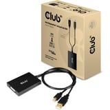 Club 3D Mini-DisplayPort 1.2 naar Dual Link DVI-D adapter Zwart, 0,6 meter