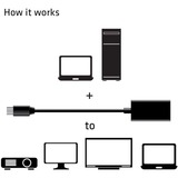 Club 3D Mini-DisplayPort 1.4 naar HDMI 2.0b HDR actieve adapter Zwart