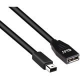 Club 3D Mini-DisplayPort naar DisplayPort 1.4 (female) verlengkabel Zwart, 1 meter