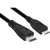 Club 3D Mini-HDMI naar HDMI 2.0 kabel Zwart, 1 meter, 4K 60Hz