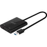 Club 3D USB 3.2 Gen1 Type A naar HDMI Dual Monitor 4K 60Hz adapter Zwart