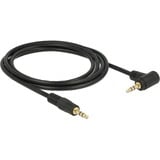 DeLOCK 3,5 mm naar 3,5 mm 90° kabel Zwart, 2 meter