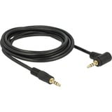 DeLOCK 3,5 mm naar 3,5 mm 90° kabel Zwart, 3 meter