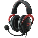 HyperX Cloud II Red, 7.1 virtual surround gaming headset Zwart/rood
