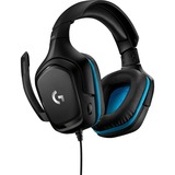 Logitech G432 7.1 Surround Sound Wired  over-ear gaming headset Zwart/blauw, Pc, PlayStation 4, PlayStation 5, Xbox One, Xbox Series X|S, Nintendo Switch