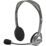 Logitech Stereo Headset H110 on-ear  Zilver/grijs, Retail
