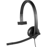 Logitech USB Mono Headset H570e on-ear  Zwart