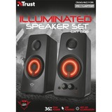 Trust GXT 608 illuminated 2.0 speaker set pc-luidspreker Zwart, 21202