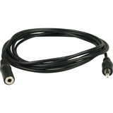 goobay 3,5 mm jack (male) naar 3,5 mm jack (female) verlengkabel Zwart, 3 meter