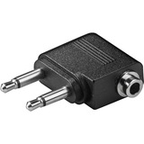 goobay Adapter 2x3,5mm St.->3,5mm Bu 