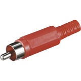 goobay Cinch-Stekker rood Rood, 10 stuks