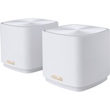 ASUS ZenWiFi AX Mini (XD4), 2 stuks mesh router Wit, 1x Router (XD4R), 1x Node (XD4N)