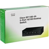 Cisco 110 Series Switches SF110D-05 Zwart