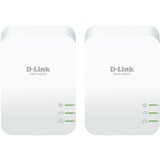 D-Link DHP-601AV Powerline AV2-1000 Gigabit Starterkit Wit, 2 stuks