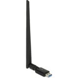 DeLOCK USB 3.0 Dualband WLAN Stick antenne Zwart