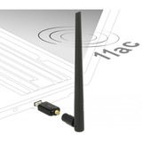 DeLOCK USB 3.0 Dualband WLAN Stick antenne Zwart