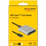 DeLOCK USB Type-C Card Reader kaartlezer Grijs