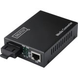 Digitus Fast Ethernet Media converter Zwart, RJ-45/SC