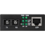 Digitus Fast Ethernet Media converter, RJ-45/SC Zwart
