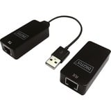 Digitus USB-Extender Zwart, USB 2.0, tot 50 meter