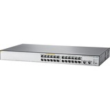 Hewlett Packard Enterprise 1850 24G 2XGT PoE+ PoE/GE/XG/SMA/24 switch Grijs